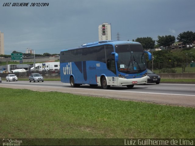 UTIL - União Transporte Interestadual de Luxo 9003 na cidade de São José dos Campos, São Paulo, Brasil, por Luiz Guilherme de Lima. Número da foto: #2997484.