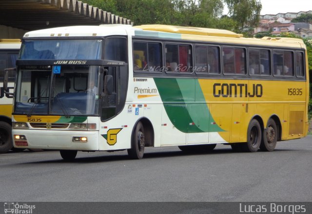 Empresa Gontijo de Transportes 15835 na cidade de Araxá, Minas Gerais, Brasil, por Lucas Borges . ID da foto: 2995624.