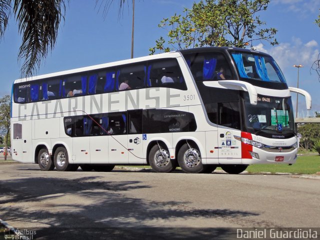 Auto Viação Catarinense 3501 na cidade de Florianópolis, Santa Catarina, Brasil, por Daniel Guardiola. Número da foto: #2996517.