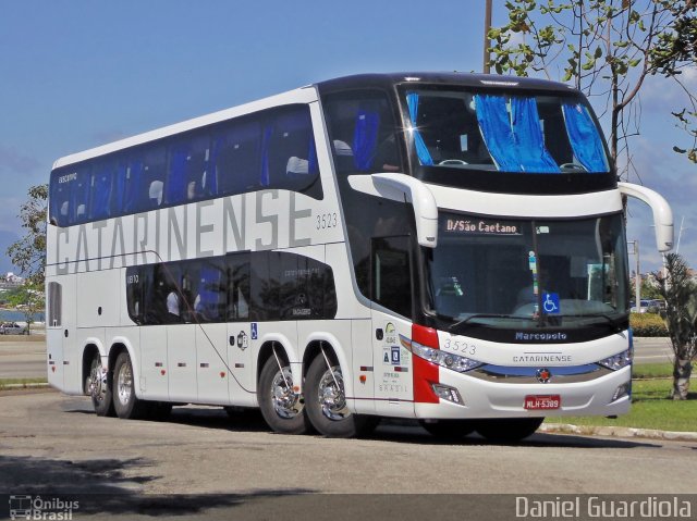 Auto Viação Catarinense 3523 na cidade de Florianópolis, Santa Catarina, Brasil, por Daniel Guardiola. Número da foto: #2996549.