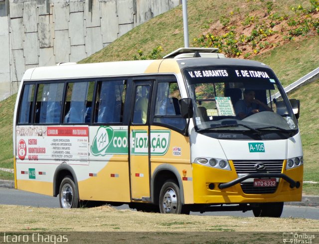 Coopelotação A-105 na cidade de Salvador, Bahia, Brasil, por Ícaro Chagas. ID da foto: 2996040.