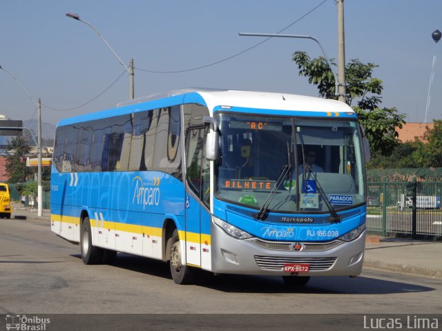 Viação Nossa Senhora do Amparo RJ 186.038 na cidade de Niterói, Rio de Janeiro, Brasil, por Lucas Lima. ID da foto: 2997646.