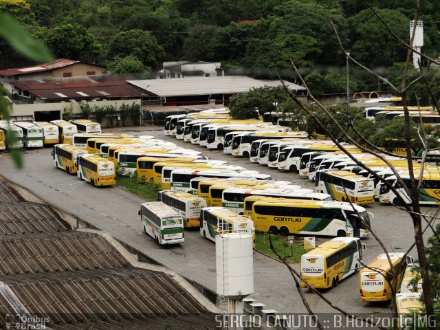 Empresa Gontijo de Transportes Garagem BHZ na cidade de Belo Horizonte, Minas Gerais, Brasil, por Sérgio Augusto Braga Canuto. ID da foto: 2997494.