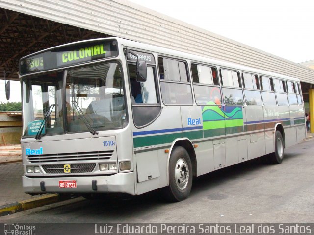 Viação Real 1510 na cidade de São José dos Campos, São Paulo, Brasil, por Luiz Eduardo Pereira Santos Leal dos Santos. Número da foto: #2995312.