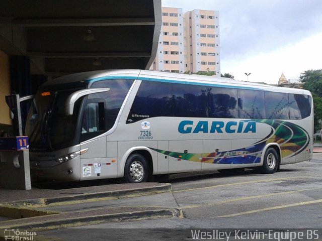 Viação Garcia 7326 na cidade de Sorocaba, São Paulo, Brasil, por Weslley Kelvin Batista. Número da foto: #2999199.