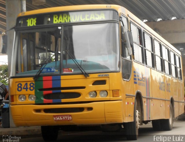 Auto Viação Santa Cruz 848 na cidade de Recife, Pernambuco, Brasil, por Felipe Luiz. ID da foto: 2998691.