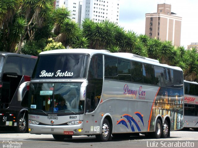 Dannycar Turismo 8007 na cidade de Curitiba, Paraná, Brasil, por Luiz Scarabotto . ID da foto: 2999059.