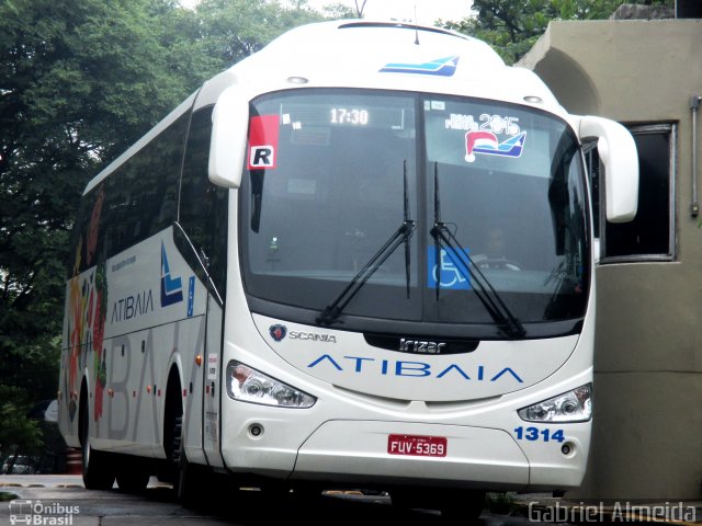 Viação Atibaia São Paulo 1314 na cidade de São Paulo, São Paulo, Brasil, por Gabriel Almeida. Número da foto: #3000307.
