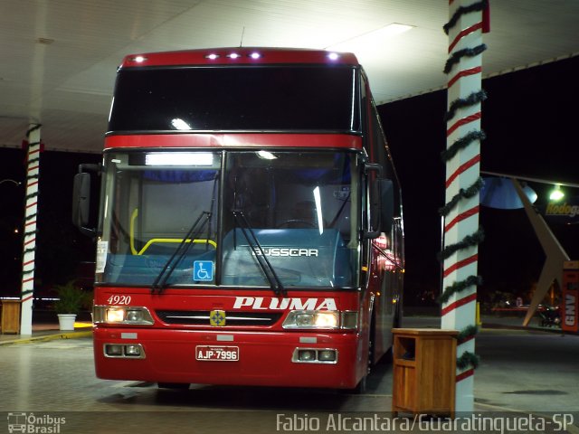 Pluma Conforto e Turismo 4920 na cidade de Guaratinguetá, São Paulo, Brasil, por Fabio Alcantara. ID da foto: 2999045.