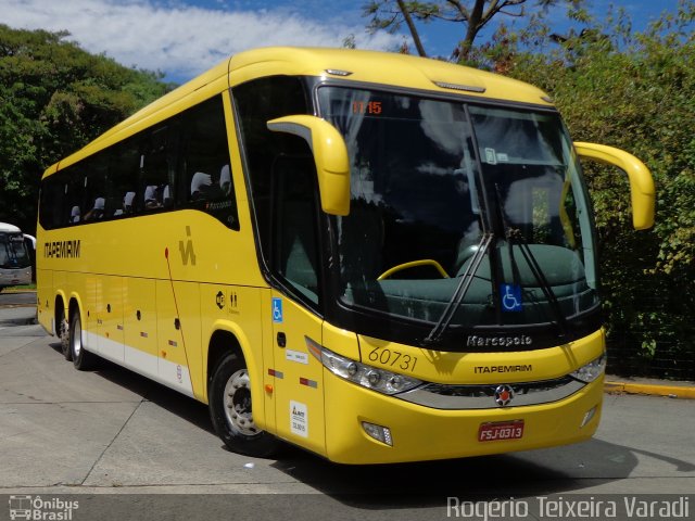 Viação Itapemirim 60731 na cidade de São Paulo, São Paulo, Brasil, por Rogério Teixeira Varadi. ID da foto: 2999787.