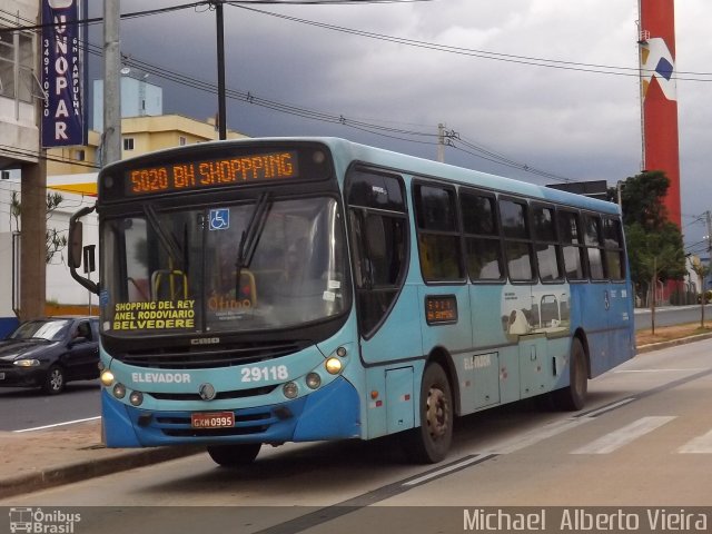Transbus Transportes > Gávea Transportes 29118 na cidade de Belo Horizonte, Minas Gerais, Brasil, por Michael  Alberto Vieira. Número da foto: #2998344.