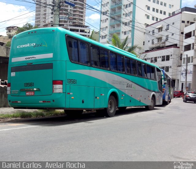 Costa Sul Transportes e Turismo 13561 na cidade de Cachoeiro de Itapemirim, Espírito Santo, Brasil, por Daniel Carlos  Avelar Rocha. Número da foto: #2998890.