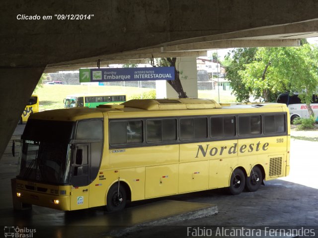 Viação Nordeste 5080 na cidade de João Pessoa, Paraíba, Brasil, por Fábio Alcântara Fernandes. ID da foto: 2999670.