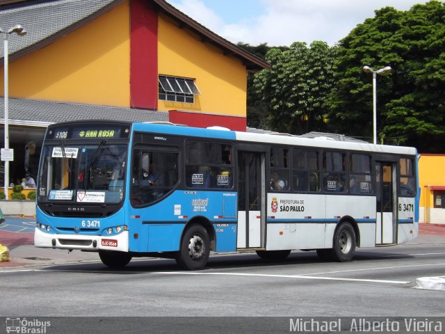 Viação Paratodos > São Jorge > Metropolitana São Paulo > Mobibrasil 6 3471 na cidade de São Paulo, São Paulo, Brasil, por Michael  Alberto Vieira. Número da foto: #3000402.