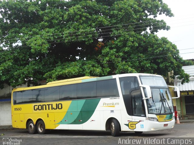 Empresa Gontijo de Transportes 11560 na cidade de Pirapora, Minas Gerais, Brasil, por Andrew Campos. ID da foto: 3001895.