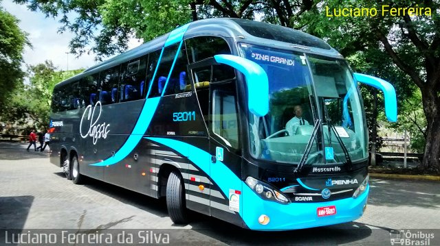 Empresa de Ônibus Nossa Senhora da Penha 52011 na cidade de São Paulo, São Paulo, Brasil, por Luciano Ferreira da Silva. Número da foto: #3000811.