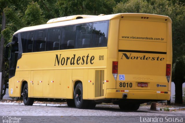 Viação Nordeste 8010 na cidade de Fortaleza, Ceará, Brasil, por [Leandro Sousa]. Número da foto: #3001305.