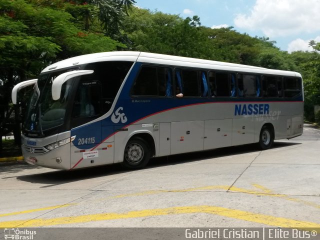 Viação Nasser 204115 na cidade de São Paulo, São Paulo, Brasil, por Gabriel Cristian. Número da foto: #3001998.