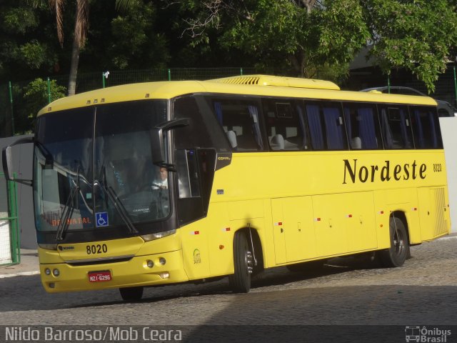 Viação Nordeste 8020 na cidade de Fortaleza, Ceará, Brasil, por Nildo Barroso. Número da foto: #3001576.