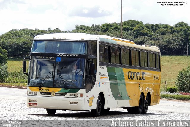 Empresa Gontijo de Transportes 15560 na cidade de João Monlevade, Minas Gerais, Brasil, por Antonio Carlos Fernandes. ID da foto: 3000726.