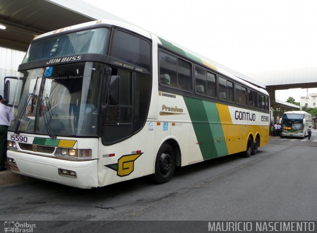 Empresa Gontijo de Transportes 15590 na cidade de Belo Horizonte, Minas Gerais, Brasil, por Maurício Nascimento. Número da foto: #3002200.