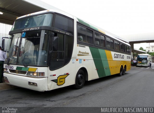 Empresa Gontijo de Transportes 15590 na cidade de Belo Horizonte, Minas Gerais, Brasil, por Maurício Nascimento. ID da foto: 3002200.