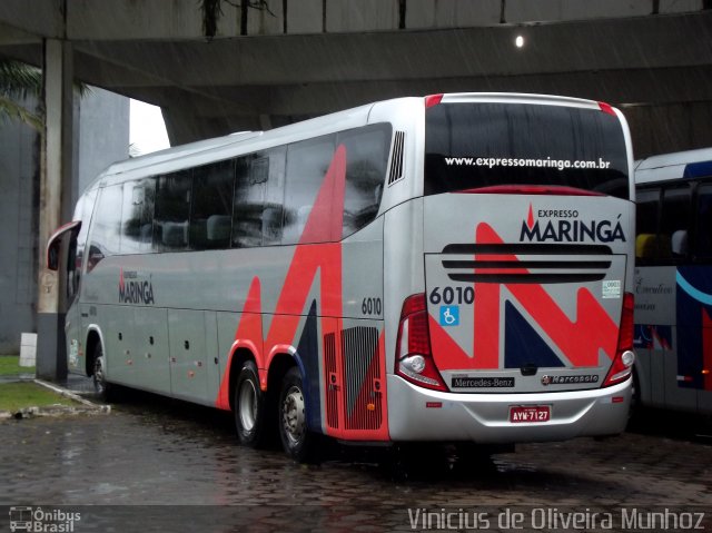 Expresso Maringá 6010 na cidade de Guaratuba, Paraná, Brasil, por Vinicius de Oliveira Munhoz. Número da foto: #3005280.