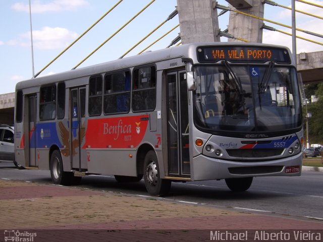 BBTT - Benfica Barueri Transporte e Turismo 5557 na cidade de Barueri, São Paulo, Brasil, por Michael  Alberto Vieira. Número da foto: #3003048.