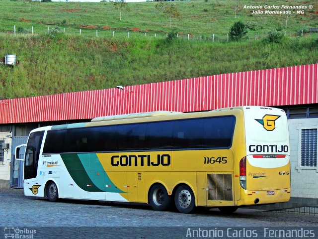 Empresa Gontijo de Transportes 11645 na cidade de João Monlevade, Minas Gerais, Brasil, por Antonio Carlos Fernandes. ID da foto: 3004680.