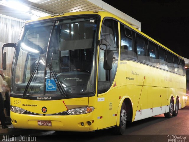 Viação Itapemirim 5531 na cidade de Belo Horizonte, Minas Gerais, Brasil, por Altair Júnior. ID da foto: 3003761.