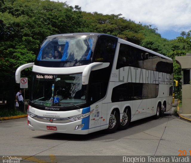 Auto Viação Catarinense 3506 na cidade de São Paulo, São Paulo, Brasil, por Rogério Teixeira Varadi. Número da foto: #3003791.