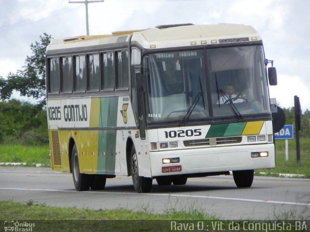 Empresa Gontijo de Transportes 10205 na cidade de Vitória da Conquista, Bahia, Brasil, por Rava Ogawa. ID da foto: 3003101.