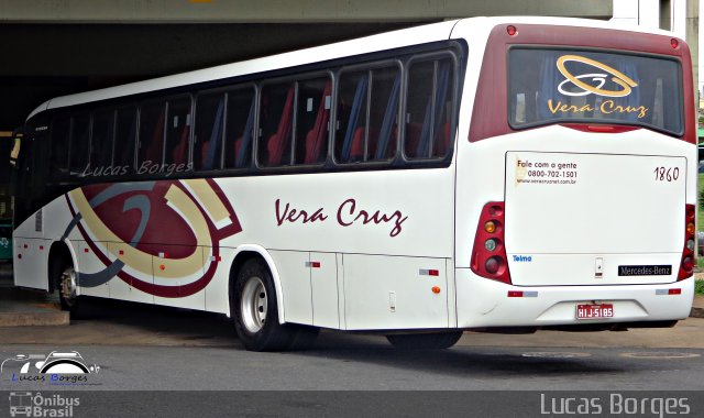 Vera Cruz Transporte e Turismo 1860 na cidade de Araxá, Minas Gerais, Brasil, por Lucas Borges . Número da foto: #3005200.