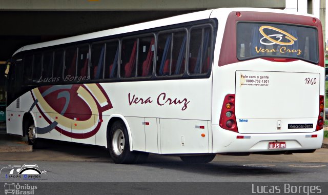 Vera Cruz Transporte e Turismo 1860 na cidade de Araxá, Minas Gerais, Brasil, por Lucas Borges . ID da foto: 3005200.