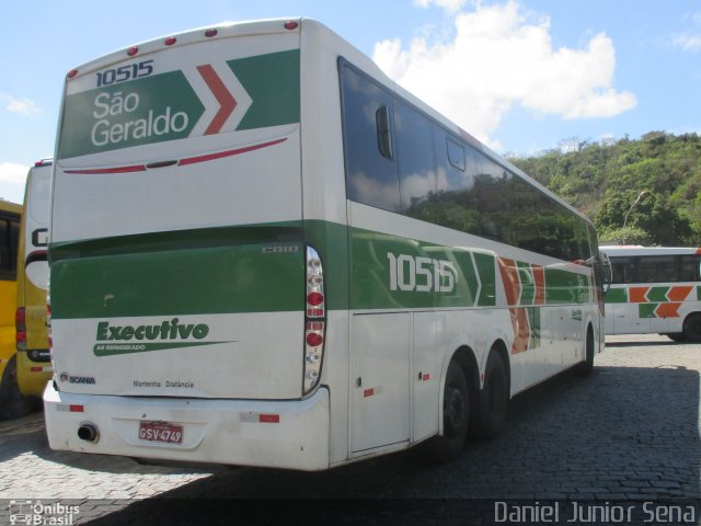 Cia. São Geraldo de Viação 10515 na cidade de Belo Horizonte, Minas Gerais, Brasil, por Daniel Junior Sena. ID da foto: 3007458.