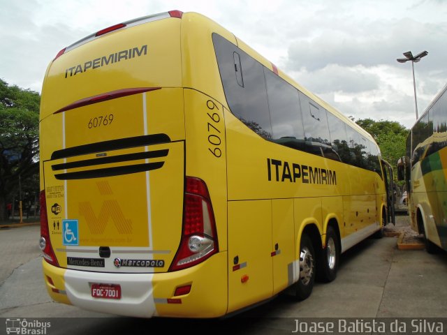 Viação Itapemirim 60769 na cidade de São Paulo, São Paulo, Brasil, por Joase Batista da Silva. Número da foto: #3005725.