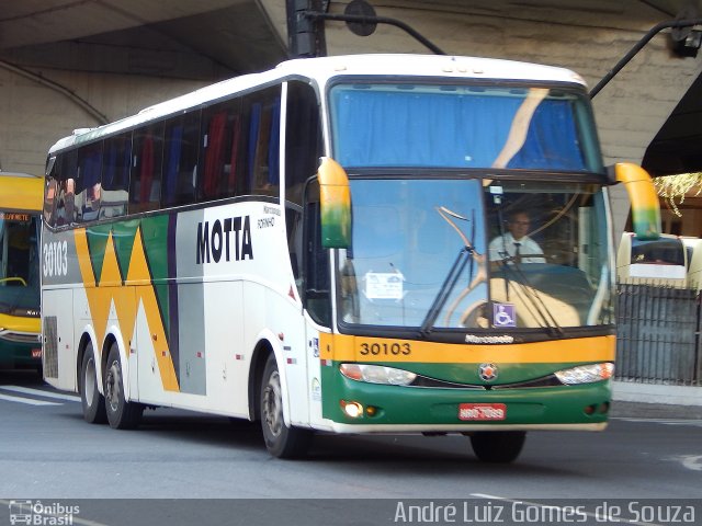 Viação Motta 30103 na cidade de Belo Horizonte, Minas Gerais, Brasil, por André Luiz Gomes de Souza. ID da foto: 3007231.