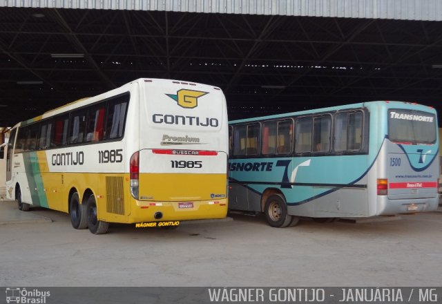 Empresa Gontijo de Transportes 11985 na cidade de Januária, Minas Gerais, Brasil, por Wagner Gontijo Várzea da Palma-mg. ID da foto: 3008211.