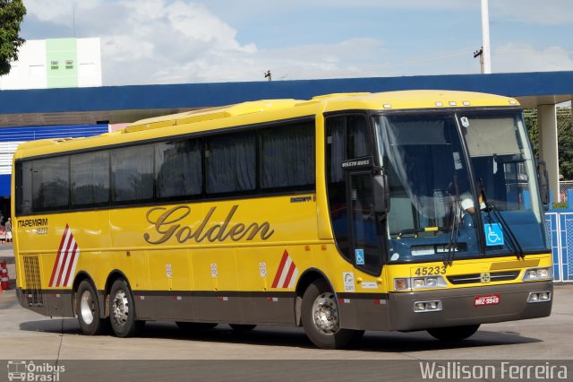 Viação Itapemirim 45233 na cidade de Goiânia, Goiás, Brasil, por Wallison Ferreira. Número da foto: #3009937.