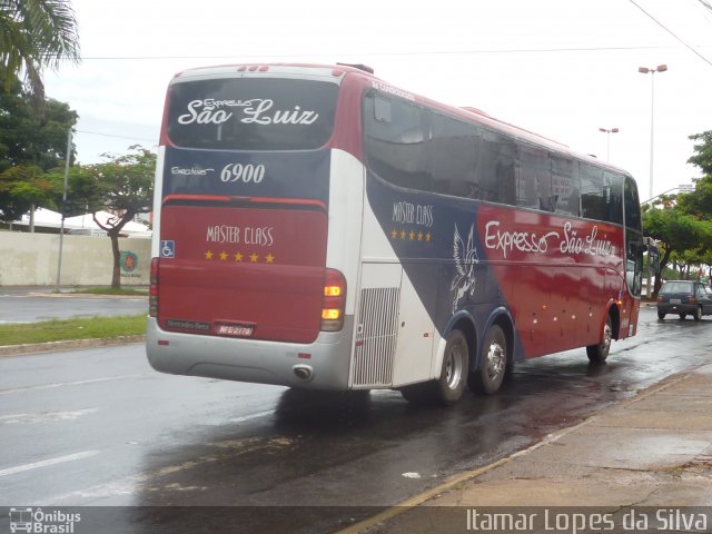 Expresso São Luiz 6900 na cidade de Goiânia, Goiás, Brasil, por Itamar Lopes da Silva. ID da foto: 3009750.