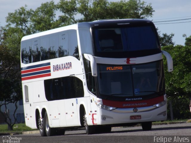 Expresso Embaixador 424 na cidade de Pelotas, Rio Grande do Sul, Brasil, por Felipe Alves. Número da foto: #3009054.