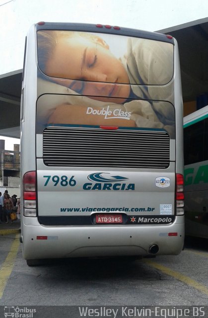 Viação Garcia 7986 na cidade de Sorocaba, São Paulo, Brasil, por Weslley Kelvin Batista. Número da foto: #3012065.