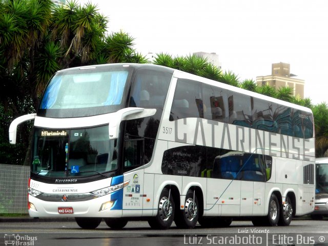 Auto Viação Catarinense 3517 na cidade de Curitiba, Paraná, Brasil, por Luiz Scarabotto . Número da foto: #3012619.