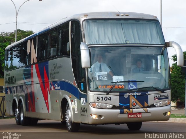 Expresso Maringá 5104 na cidade de Maringá, Paraná, Brasil, por Robson Alves. ID da foto: 3010832.