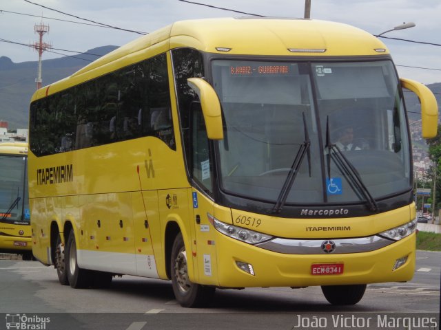 Viação Itapemirim 60519 na cidade de Belo Horizonte, Minas Gerais, Brasil, por João Victor Marques. Número da foto: #3014329.