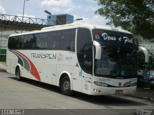Transpen Transporte Coletivo e Encomendas 34075 na cidade de São Paulo, São Paulo, Brasil, por Luis Nunez. Número da foto: #3014748.