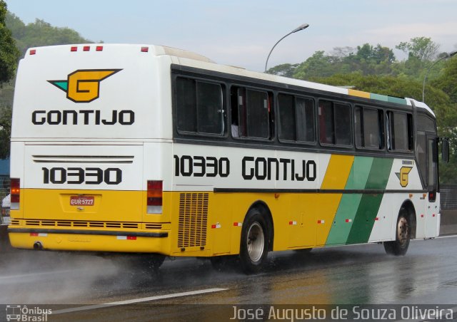 Empresa Gontijo de Transportes 10330 na cidade de Piraí, Rio de Janeiro, Brasil, por José Augusto de Souza Oliveira. ID da foto: 3012916.