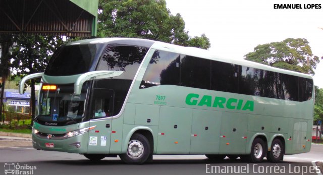 Viação Garcia 7897 na cidade de Bauru, São Paulo, Brasil, por Emanuel Corrêa Lopes. Número da foto: #3014931.