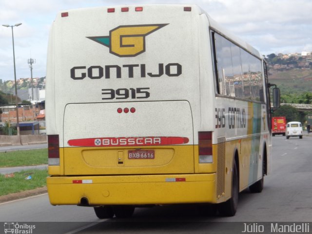 Empresa Gontijo de Transportes 3915 na cidade de Belo Horizonte, Minas Gerais, Brasil, por Júlio  Mandelli. ID da foto: 3013606.