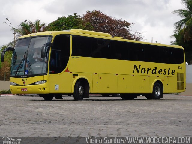 Viação Nordeste 5020 na cidade de Fortaleza, Ceará, Brasil, por Vieira Santos. ID da foto: 3013957.